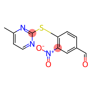 4-(4-METHYL-PYRIMIDIN-2-YLSULFANYL)-3-NITRO-BENZALDEHYDE