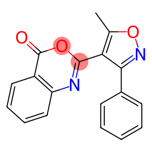 2-(5-methyl-3-phenyl-4-isoxazolyl)-4H-3,1-benzoxazin-4-one