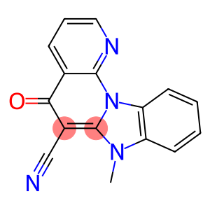 7-methyl-5-oxo-5,7-dihydrobenzo[4,5]imidazo[1,2-a][1,8]naphthyridine-6-carbonitrile