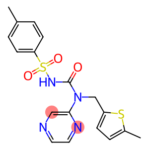 2-{({[(4-methylphenyl)sulfonyl]amino}carbonyl)[(5-methyl-2-thienyl)methyl]amino}pyrazine