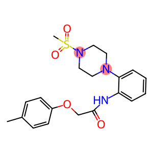 2-(4-methylphenoxy)-N-{2-[4-(methylsulfonyl)-1-piperazinyl]phenyl}acetamide