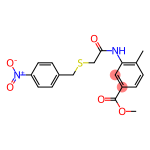 methyl 3-{[({4-nitrobenzyl}sulfanyl)acetyl]amino}-4-methylbenzoate