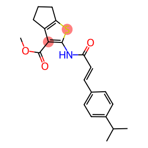 methyl 2-{[3-(4-isopropylphenyl)acryloyl]amino}-5,6-dihydro-4H-cyclopenta[b]thiophene-3-carboxylate