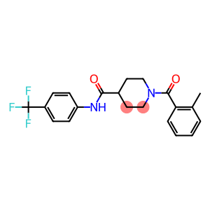 1-(2-methylbenzoyl)-N-[4-(trifluoromethyl)phenyl]-4-piperidinecarboxamide