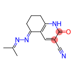 5-[(1-methylethylidene)hydrazono]-2-oxo-1,2,5,6,7,8-hexahydro-3-quinolinecarbonitrile