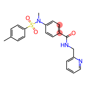 4-{methyl[(4-methylphenyl)sulfonyl]amino}-N-(2-pyridinylmethyl)benzamide