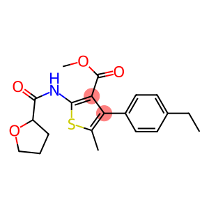 methyl 4-(4-ethylphenyl)-5-methyl-2-[(tetrahydro-2-furanylcarbonyl)amino]-3-thiophenecarboxylate