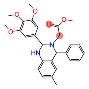 methyl (6-methyl-4-phenyl-2-(3,4,5-trimethoxyphenyl)-1,4-dihydro-3(2H)-quinazolinyl)acetate