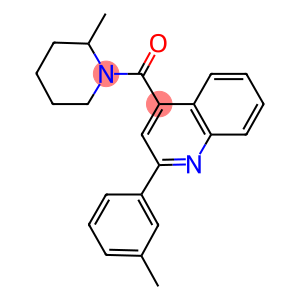 2-(3-methylphenyl)-4-[(2-methyl-1-piperidinyl)carbonyl]quinoline