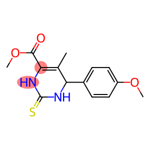 methyl 6-(4-methoxyphenyl)-5-methyl-2-thioxo-1,2,3,6-tetrahydro-4-pyrimidinecarboxylate