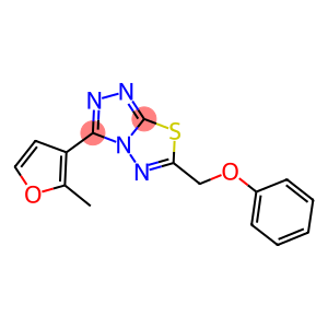 [3-(2-methyl-3-furyl)[1,2,4]triazolo[3,4-b][1,3,4]thiadiazol-6-yl]methyl phenyl ether