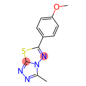 methyl 4-(3-methyl[1,2,4]triazolo[3,4-b][1,3,4]thiadiazol-6-yl)phenyl ether