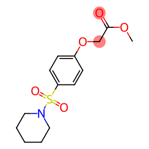 methyl [4-(1-piperidinylsulfonyl)phenoxy]acetate