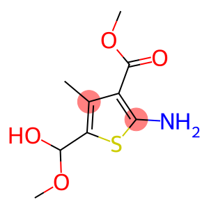 methyl 2-amino-5-[hydroxy(methoxy)methyl]-4-methyl-3-thiophenecarboxylate