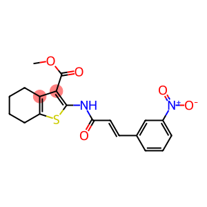 methyl 2-{[(E)-3-(3-nitrophenyl)-2-propenoyl]amino}-4,5,6,7-tetrahydro-1-benzothiophene-3-carboxylate