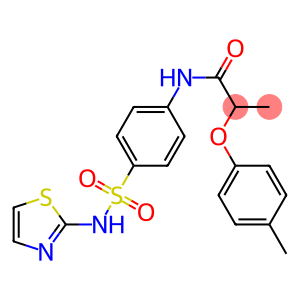 2-(4-methylphenoxy)-N-{4-[(1,3-thiazol-2-ylamino)sulfonyl]phenyl}propanamide