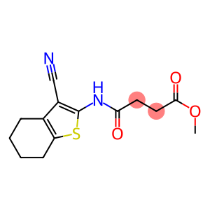 methyl 4-[(3-cyano-4,5,6,7-tetrahydro-1-benzothiophen-2-yl)amino]-4-oxobutanoate