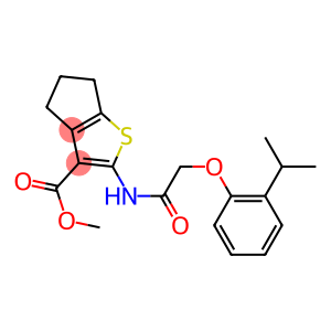 methyl 2-{[2-(2-isopropylphenoxy)acetyl]amino}-5,6-dihydro-4H-cyclopenta[b]thiophene-3-carboxylate