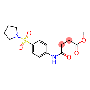 methyl 4-oxo-4-[4-(1-pyrrolidinylsulfonyl)anilino]butanoate