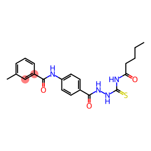 3-methyl-N-[4-({2-[(pentanoylamino)carbothioyl]hydrazino}carbonyl)phenyl]benzamide