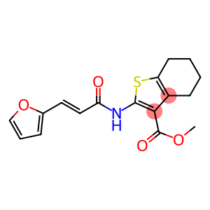 methyl 2-{[(E)-3-(2-furyl)-2-propenoyl]amino}-4,5,6,7-tetrahydro-1-benzothiophene-3-carboxylate