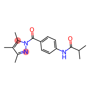 2-methyl-N-{4-[(3,4,5-trimethyl-1H-pyrazol-1-yl)carbonyl]phenyl}propanamide