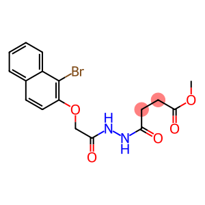 methyl 4-(2-{2-[(1-bromo-2-naphthyl)oxy]acetyl}hydrazino)-4-oxobutanoate