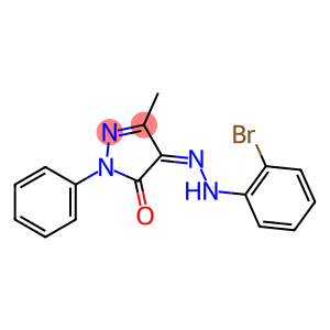 3-methyl-1-phenyl-1H-pyrazole-4,5-dione 4-[N-(2-bromophenyl)hydrazone]