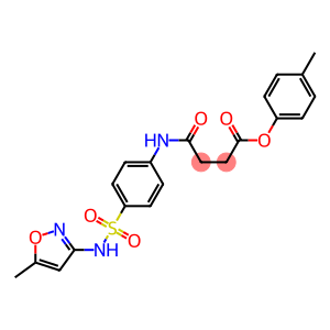 4-methylphenyl 4-(4-{[(5-methyl-3-isoxazolyl)amino]sulfonyl}anilino)-4-oxobutanoate