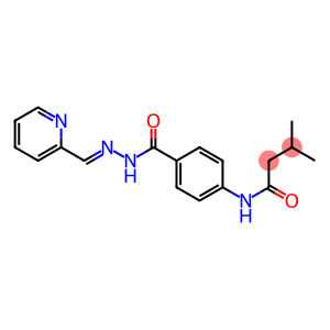 3-methyl-N-[4-({2-[(E)-2-pyridinylmethylidene]hydrazino}carbonyl)phenyl]butanamide