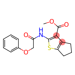 methyl 2-[(2-phenoxyacetyl)amino]-5,6-dihydro-4H-cyclopenta[b]thiophene-3-carboxylate