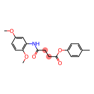 4-methylphenyl 4-(2,5-dimethoxyanilino)-4-oxobutanoate