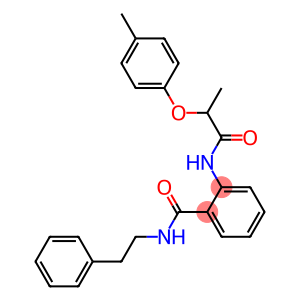 2-{[2-(4-methylphenoxy)propanoyl]amino}-N-phenethylbenzamide