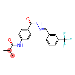 2-methyl-N-{4-[(2-{(E)-[3-(trifluoromethyl)phenyl]methylidene}hydrazino)carbonyl]phenyl}propanamide