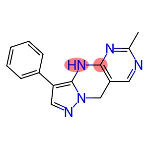 2-METHYL-9-PHENYL-5,10-DIHYDROPYRAZOLO(1,5-A)PYRIMIDO(4,5-D)PYRIMIDINE