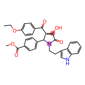 METHYL 4-(1-(2-(1H-INDOL-3-YL)ETHYL)-3-(4-ETHOXYBENZOYL)-4-HYDROXY-5-OXO-2,5-DIHYDRO-1H-PYRROL-2-YL)BENZOATE