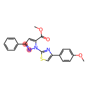 METHYL 1-[4-(4-METHOXYPHENYL)-1,3-THIAZOL-2-YL]-3-PHENYL-1H-PYRAZOLE-5-CARBOXYLATE