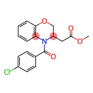 METHYL 2-[4-(4-CHLOROBENZOYL)-3,4-DIHYDRO-2H-1,4-BENZOXAZIN-3-YL]ACETATE