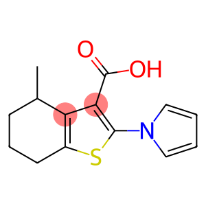 4-METHYL-2-(1H-PYRROL-1-YL)-4,5,6,7-TETRAHYDRO-1-BENZOTHIOPHENE-3-CARBOXYLIC ACID