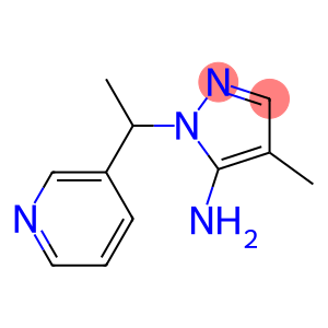 4-methyl-1-[1-(pyridin-3-yl)ethyl]-1H-pyrazol-5-amine