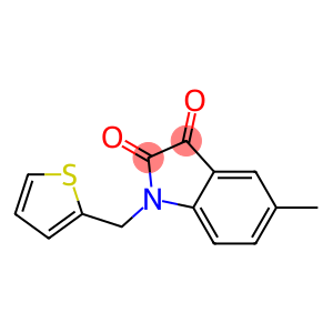 5-methyl-1-(thiophen-2-ylmethyl)-2,3-dihydro-1H-indole-2,3-dione