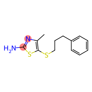 4-methyl-5-[(3-phenylpropyl)sulfanyl]-1,3-thiazol-2-amine