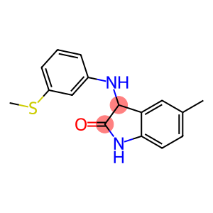 5-methyl-3-{[3-(methylsulfanyl)phenyl]amino}-2,3-dihydro-1H-indol-2-one