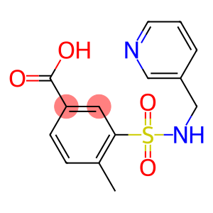 4-methyl-3-[(pyridin-3-ylmethyl)sulfamoyl]benzoic acid