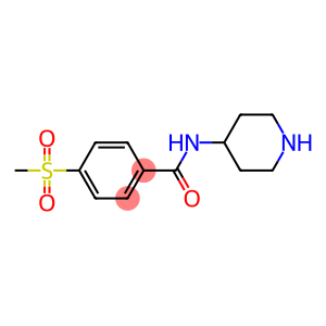 4-(methylsulfonyl)-N-piperidin-4-ylbenzamide