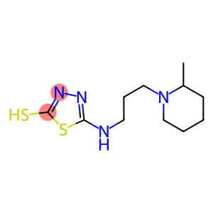 5-{[3-(2-methylpiperidin-1-yl)propyl]amino}-1,3,4-thiadiazole-2-thiol