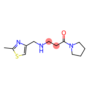 3-{[(2-methyl-1,3-thiazol-4-yl)methyl]amino}-1-(pyrrolidin-1-yl)propan-1-one