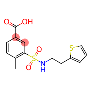 4-methyl-3-{[2-(thiophen-2-yl)ethyl]sulfamoyl}benzoic acid