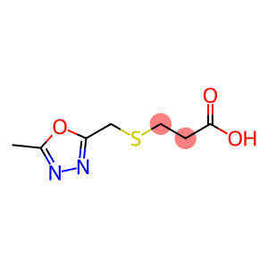 3-{[(5-methyl-1,3,4-oxadiazol-2-yl)methyl]sulfanyl}propanoic acid