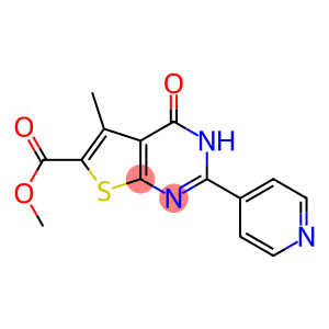 methyl 5-methyl-4-oxo-2-(pyridin-4-yl)-3H,4H-thieno[2,3-d]pyrimidine-6-carboxylate